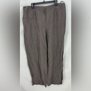 Eileen Fisher Brown Wide Leg Pants